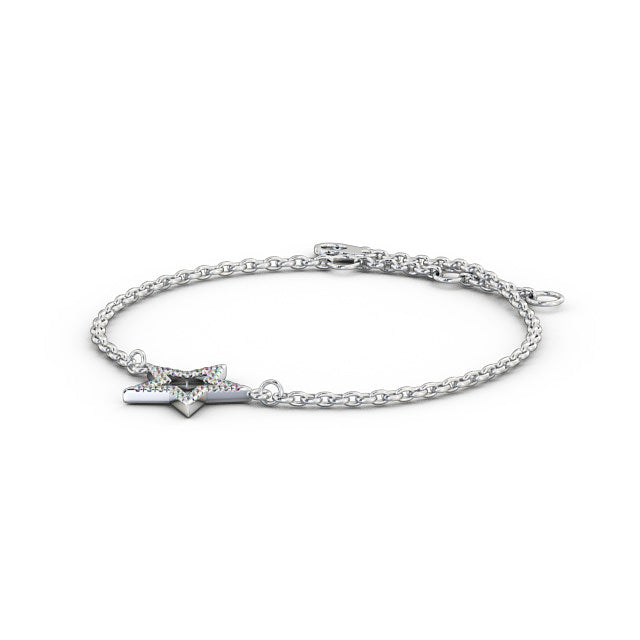 Star Design Delicate 0.18ct Diamond Bracelet