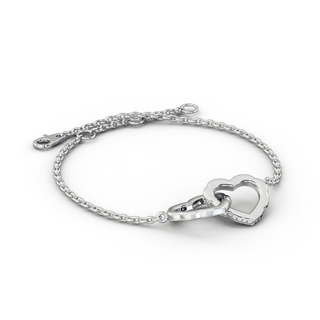 Heart Design Delicate Diamond Bracelet