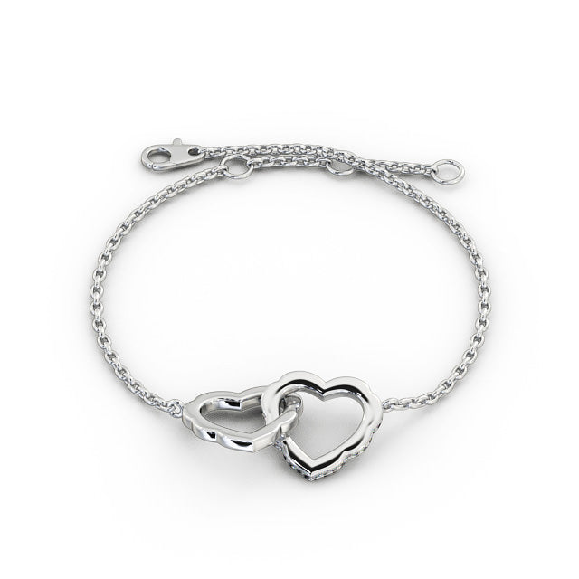 Heart Design Delicate Diamond Bracelet