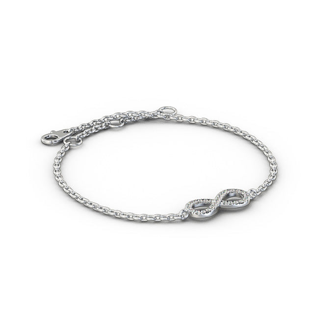 Infinity Design Delicate Diamond Bracelet