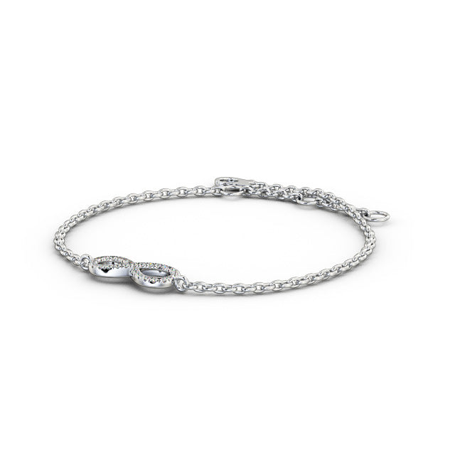 Infinity Design Delicate Diamond Bracelet