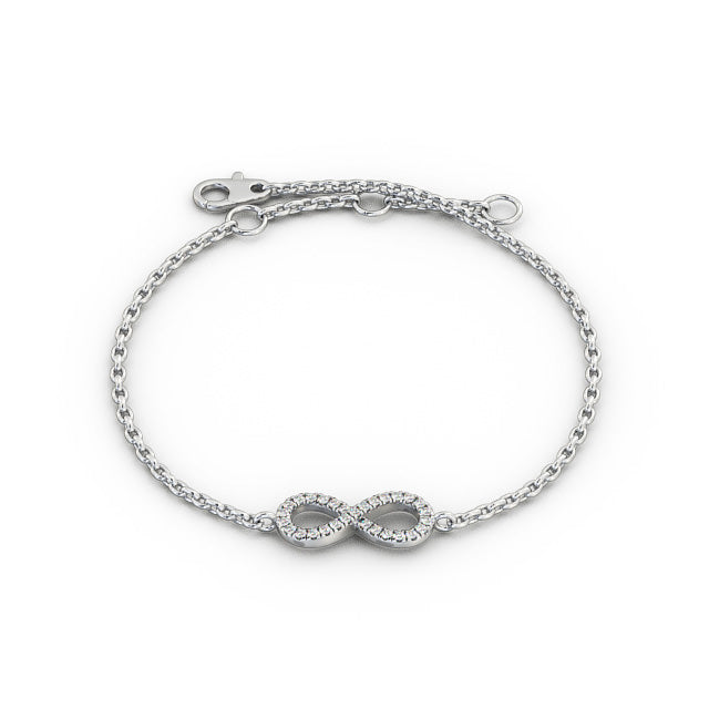 Infinity Design Delicate Diamond Bracelet