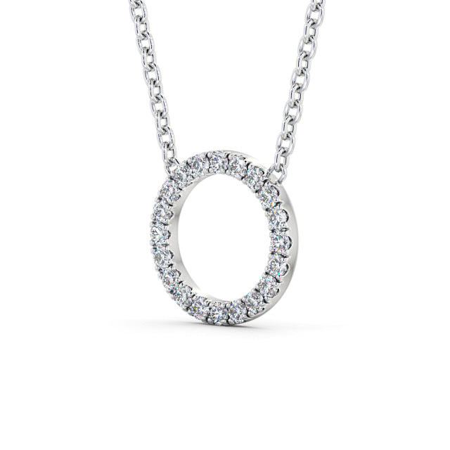 Circle Round Diamond Pendant