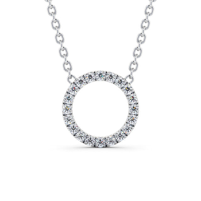 Circle Round Diamond Pendant